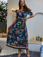 NEW FEELING Womens Navy Floral Dresses