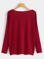 NEW FEELING Womens Red Plus Size Tops