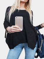 NEW FEELING Womens Black T-Shirts