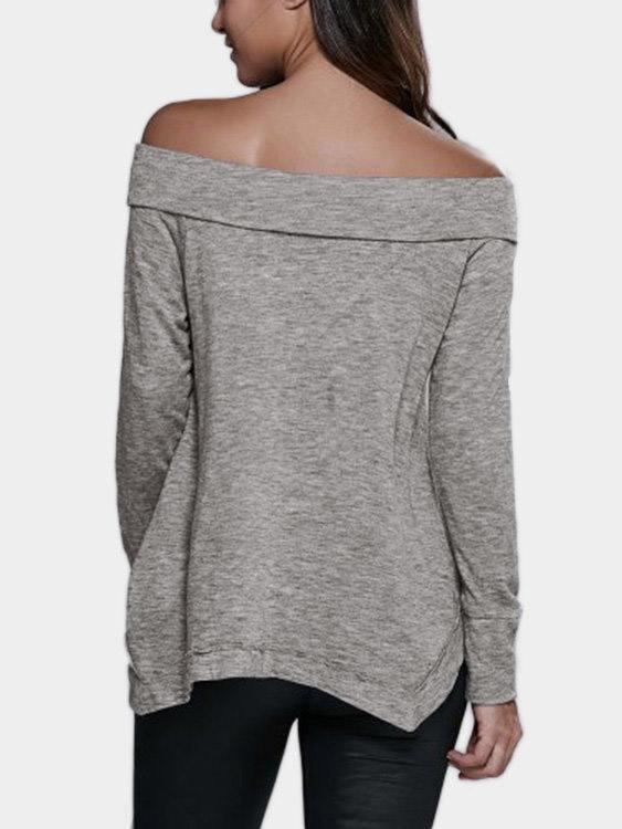 NEW FEELING Womens Grey T-Shirts