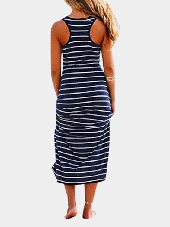 OEM ODM Womens Navy Maxi Dresses