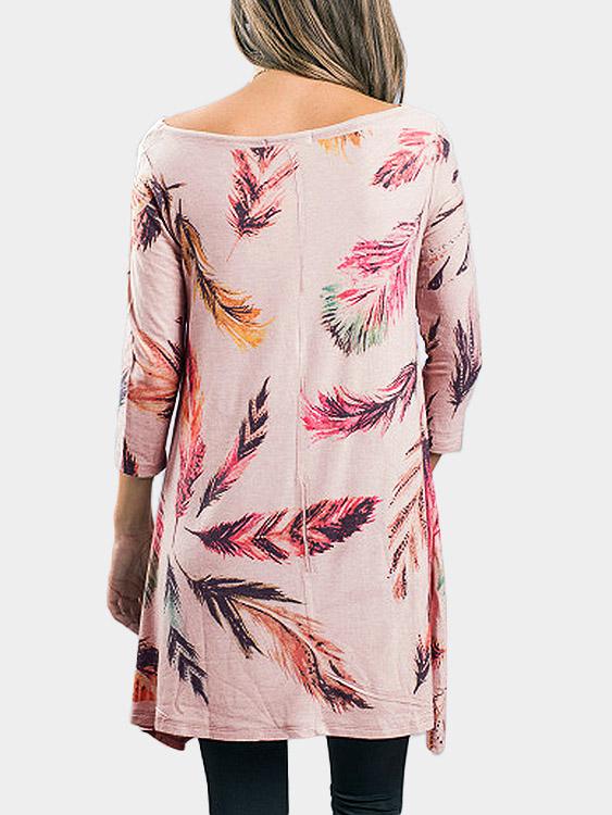 NEW FEELING Womens Pink Casual Dresses