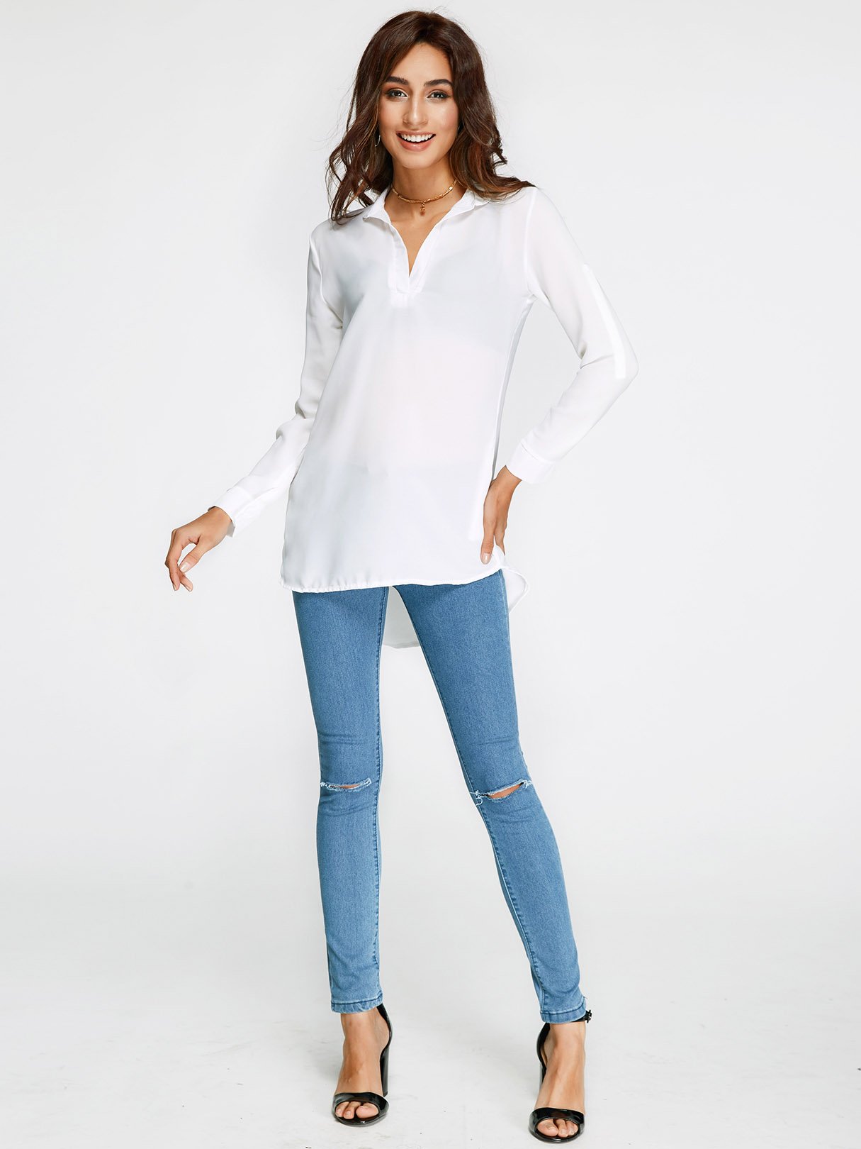OEM ODM Womens Aquamarine Blouses