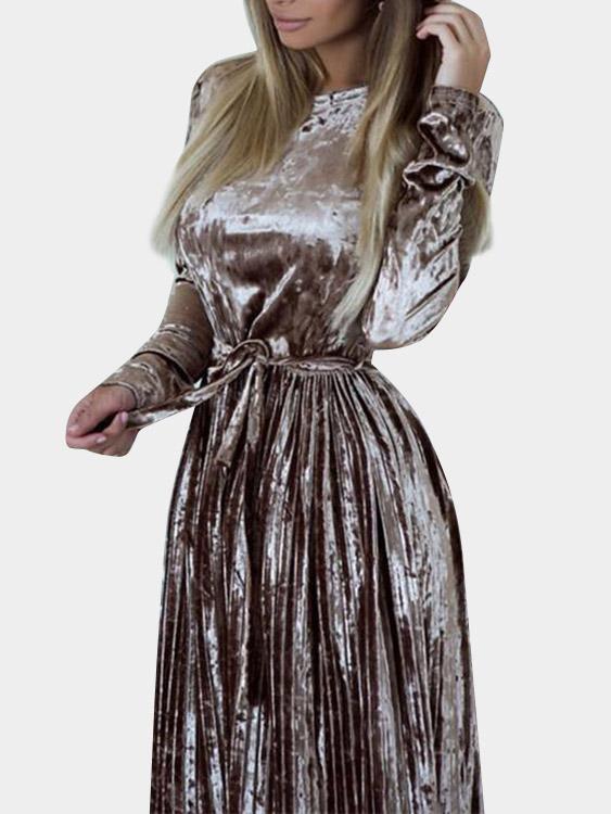 NEW FEELING Womens Apricot Maxi Dresses