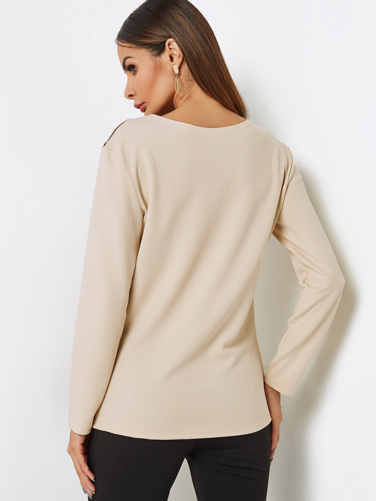NEW FEELING Womens Brown T-Shirts