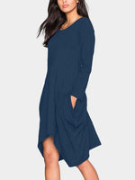 OEM Ladies Blue Casual Dresses