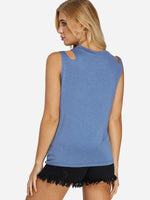 Blue And White Striped Top Ladies