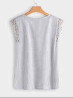 NEW FEELING Womens Grey Plus Size Tops