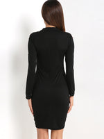 NEW FEELING Womens Black Casual Dresses
