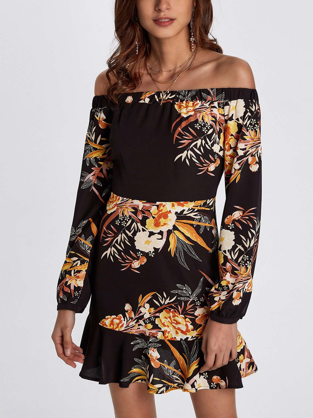 ODM Ladies Long Sleeve Mini Dresses