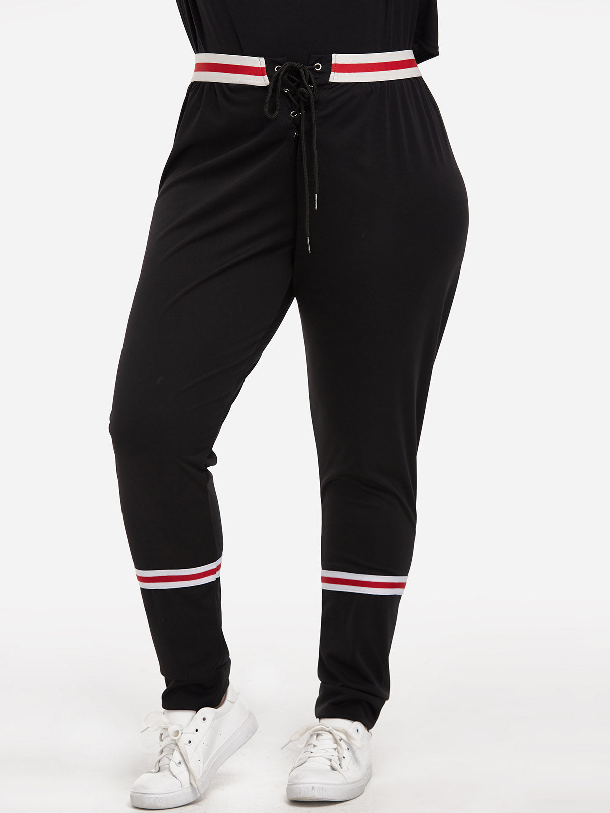 NEW FEELING Womens Black Plus Size Bottoms