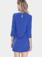 NEW FEELING Womens Blue Mini Dresses