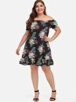 OEM ODM Womens Short Sleeve Plus Size Mini Dresses