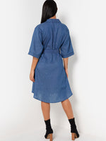 Custom Ladies V-Neck Casual Dresses