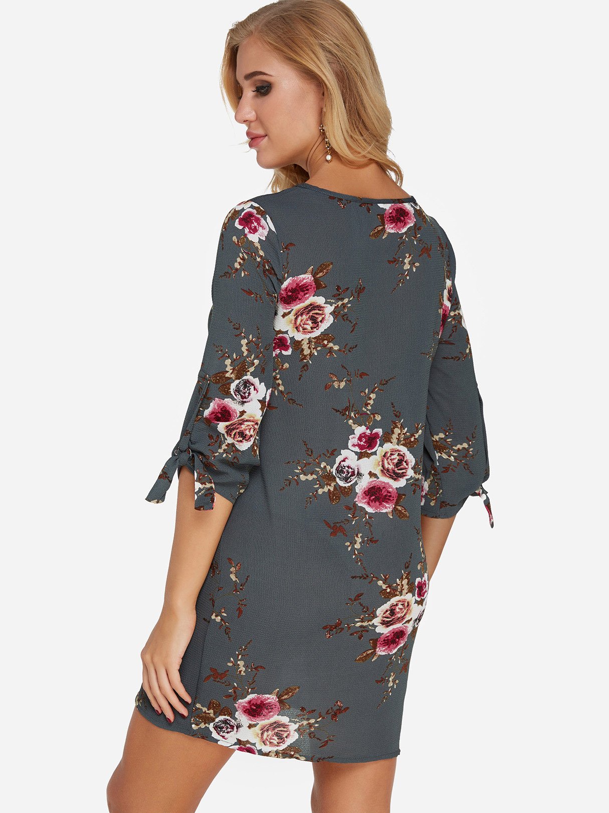 NEW FEELING Womens Grey Mini Dresses