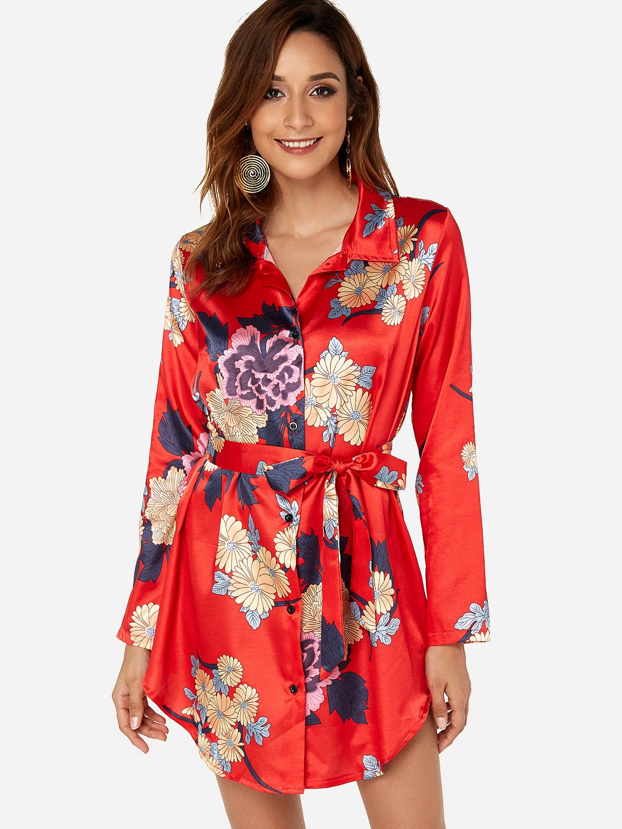 ODM Ladies Long Sleeve Mini Dress