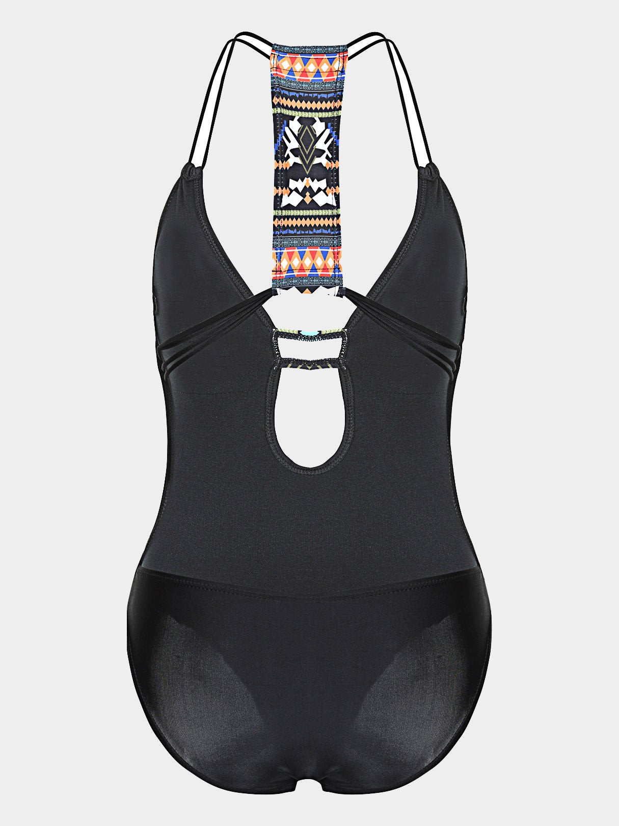 NEW FEELING Womens Black One-Pieces