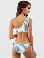 NEW FEELING Womens Blue Bikinis