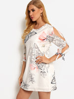 ODM Ladies 3/4 Sleeve Mini Dresses