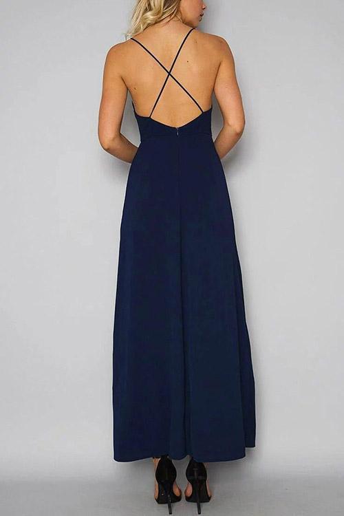 NEW FEELING Womens Blue Maxi Dresses