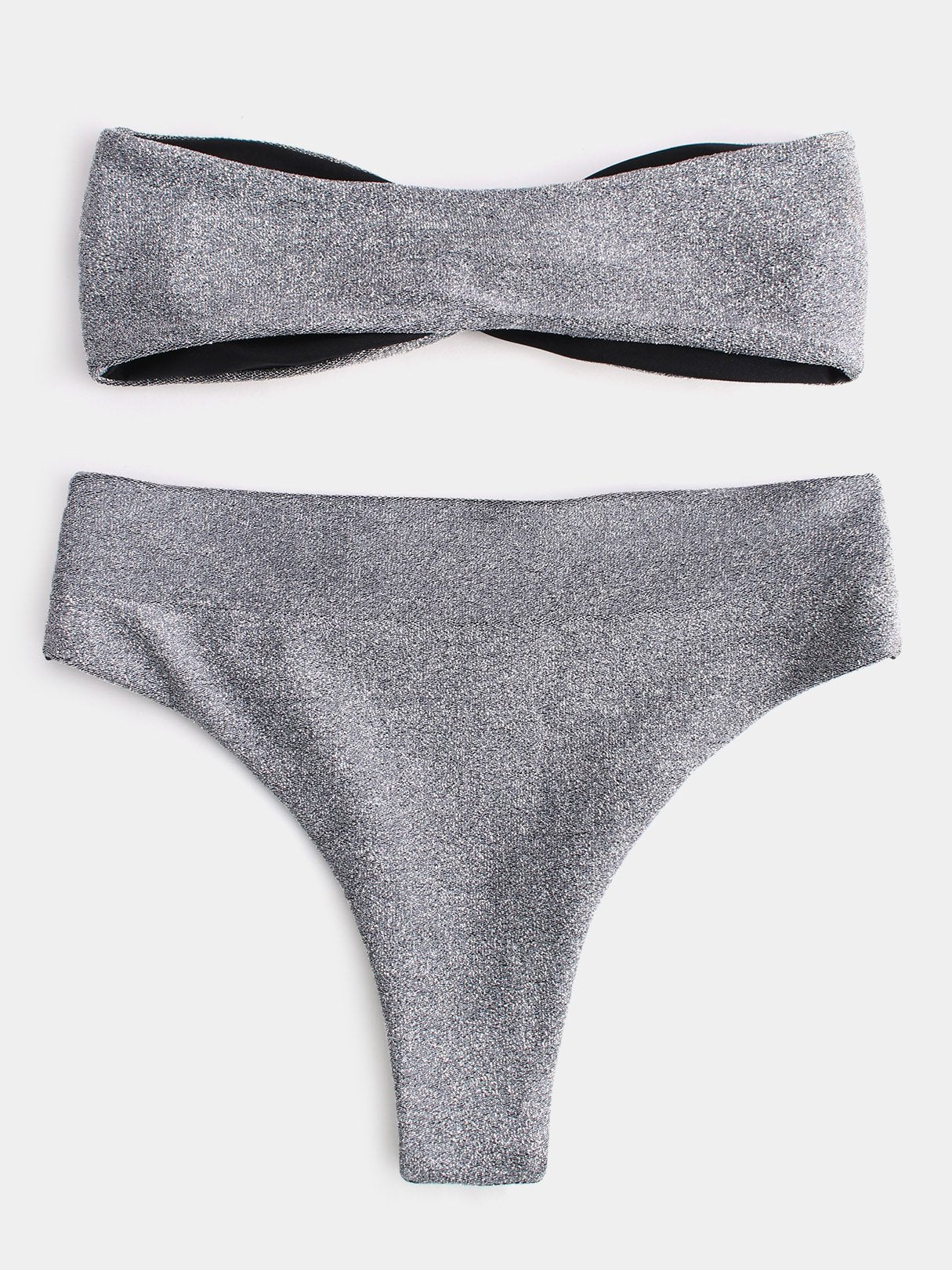 NEW FEELING Womens Grey Bikinis