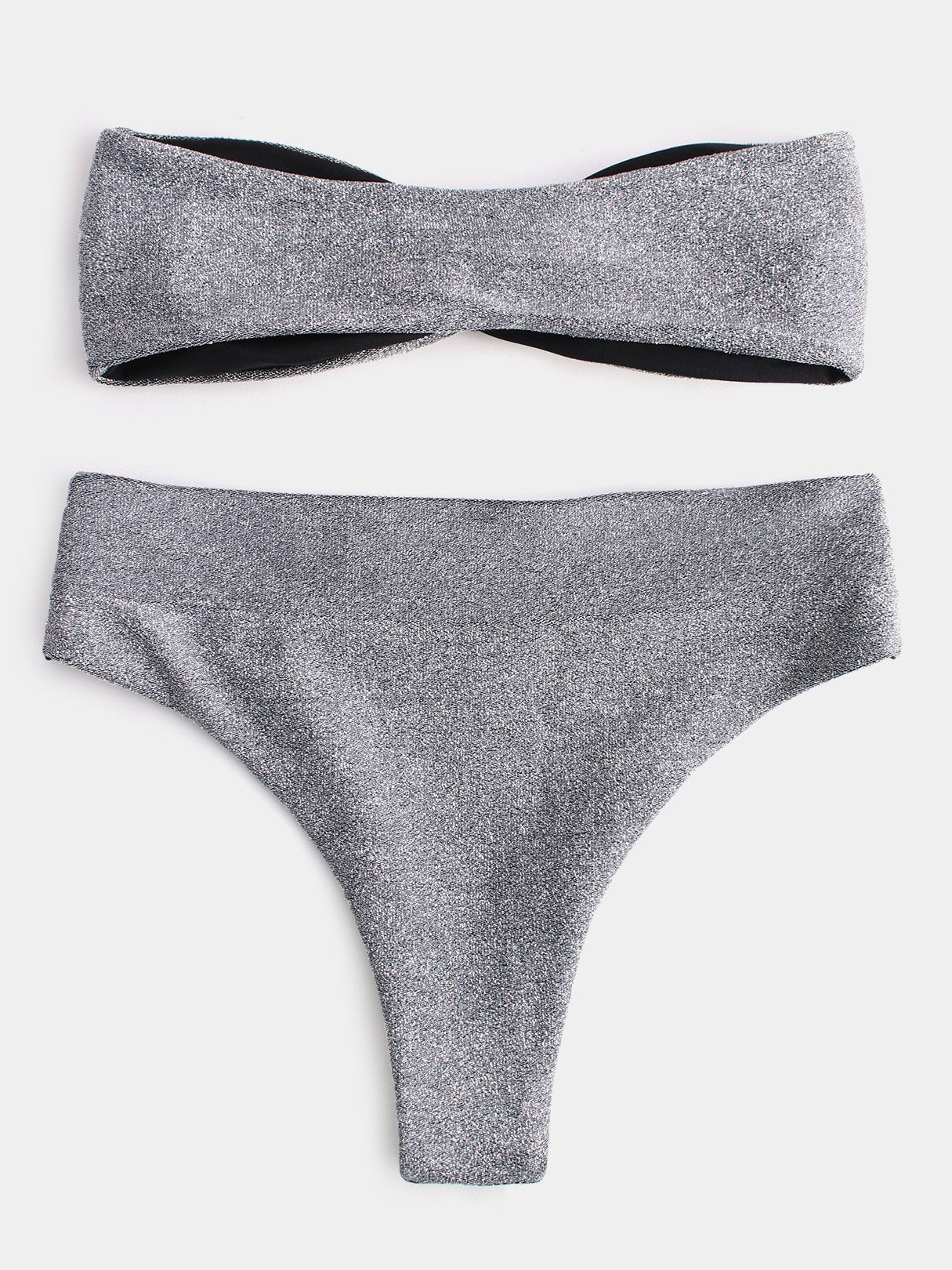 NEW FEELING Womens Grey Bikinis