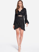 OEM ODM Blue And Orange Floral Dress