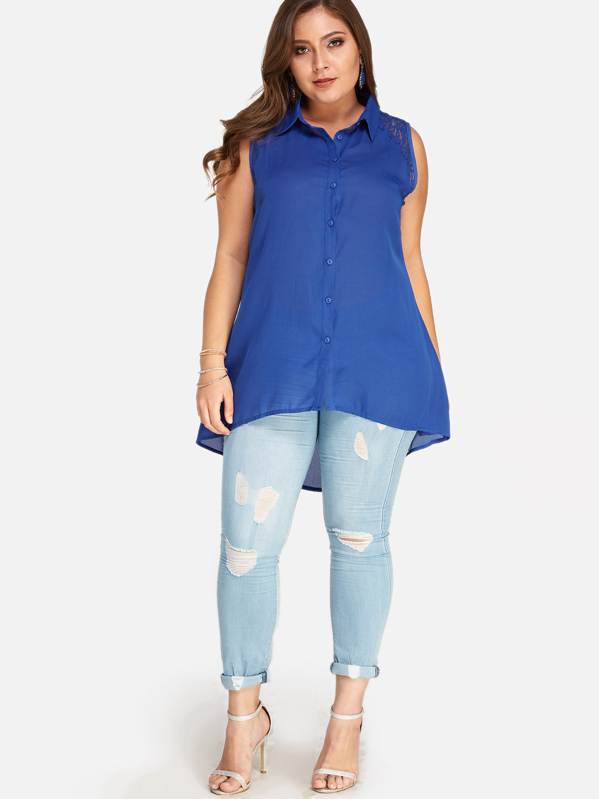 ODM Ladies Sleeveless Plus Size Tops
