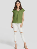NEW FEELING Womens Green Blouses