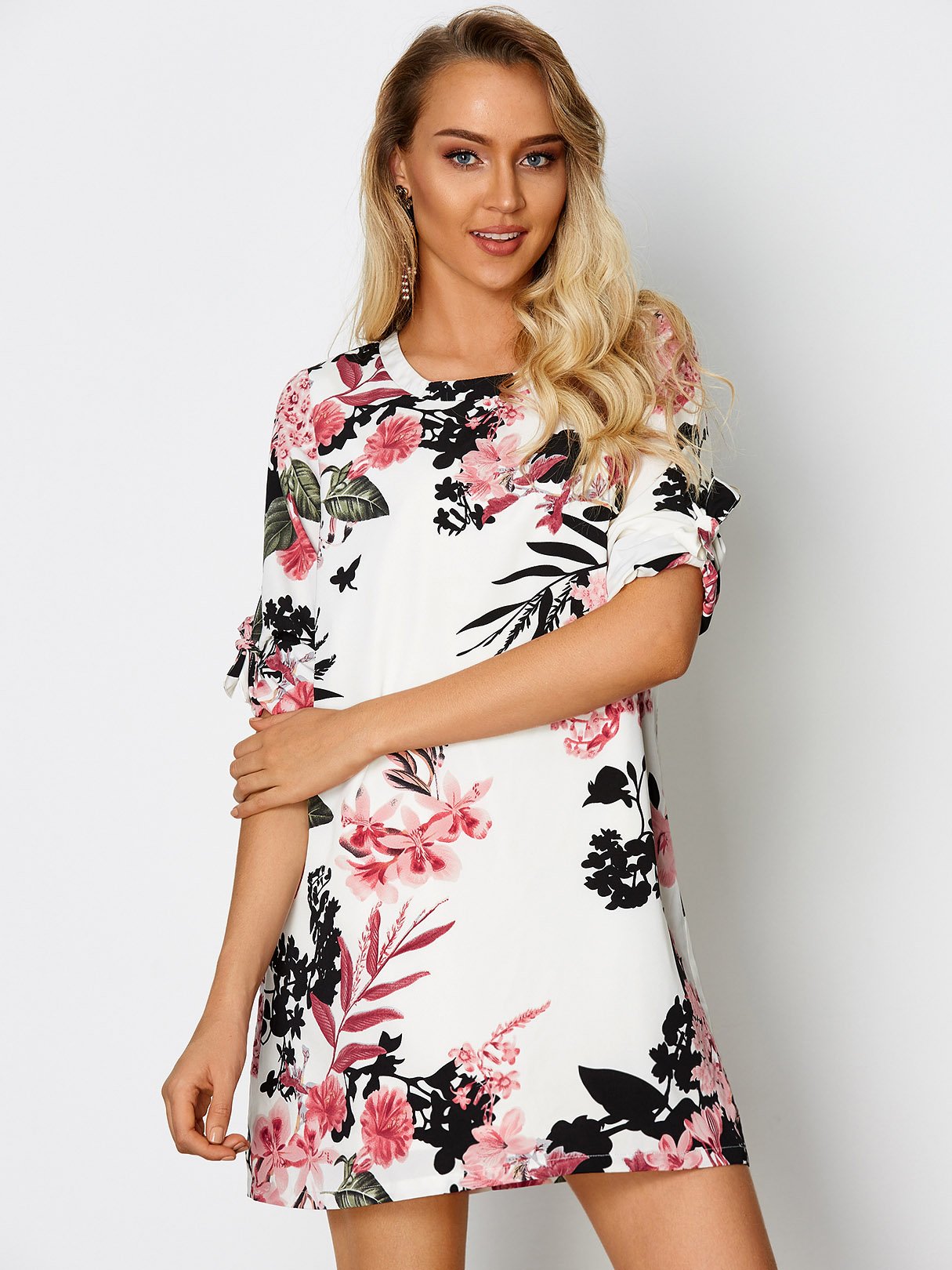 OEM ODM Womens Half Sleeve Mini Dress