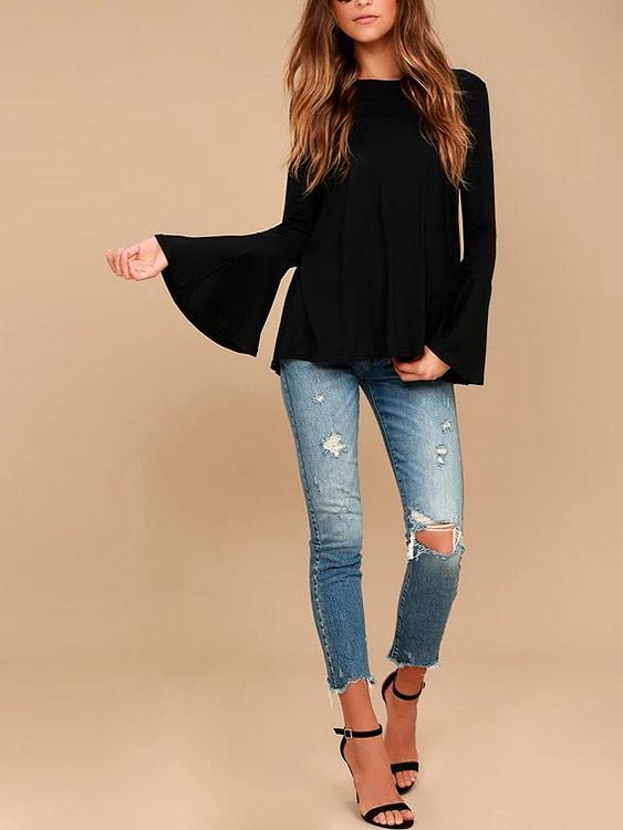 OEM Ladies Black T-Shirts