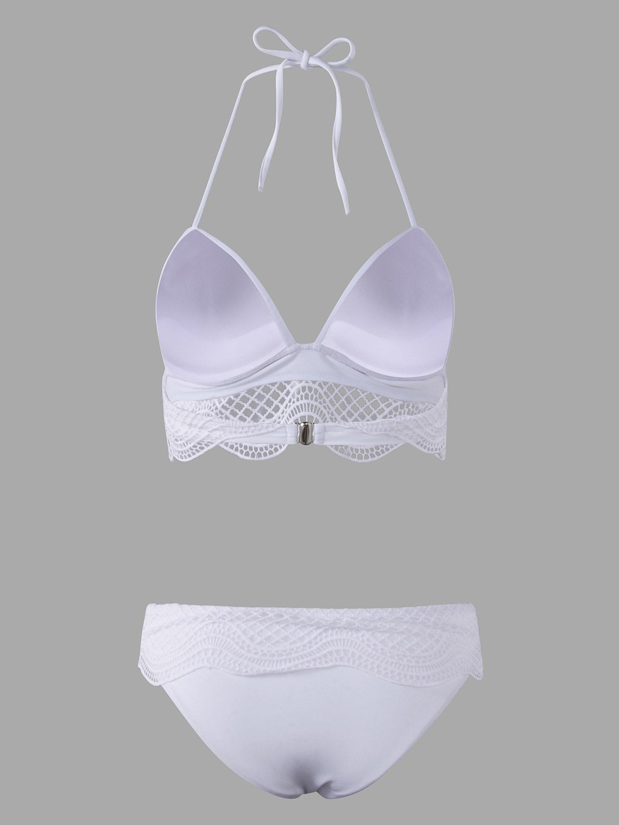 NEW FEELING Womens White Bikinis