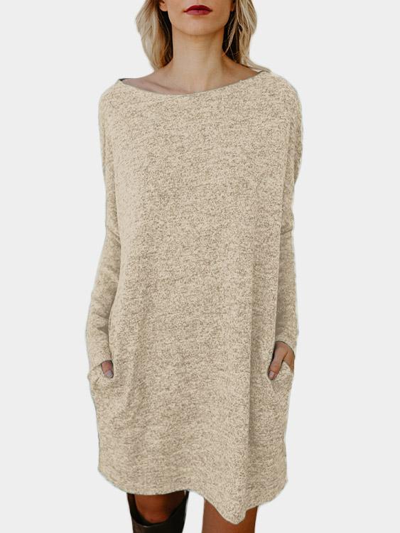 Custom Womens Purple Sweater Dress