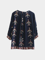 NEW FEELING Womens Navy Blouses
