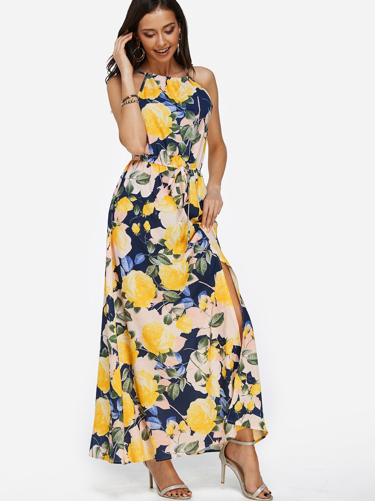 ODM Ladies Sleeveless Maxi Dress
