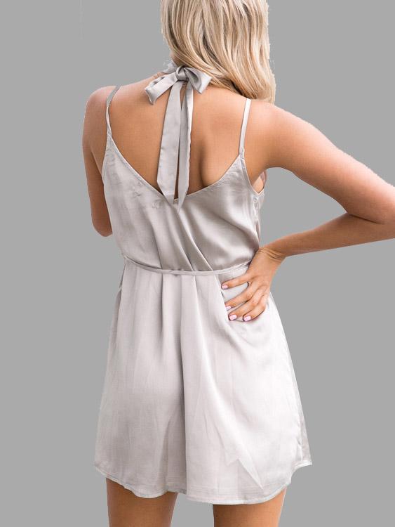NEW FEELING Womens Gray Sexy Dresses