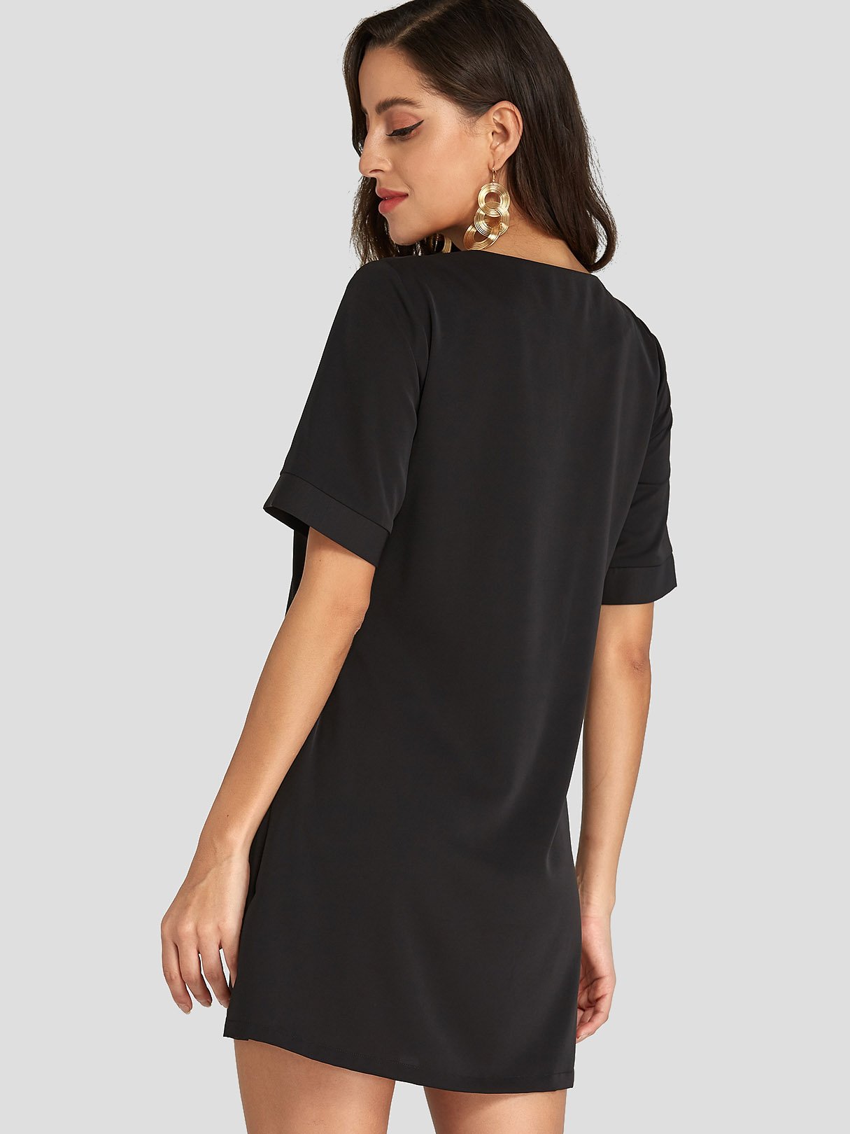 ODM Ladies Half Sleeve Casual Dress