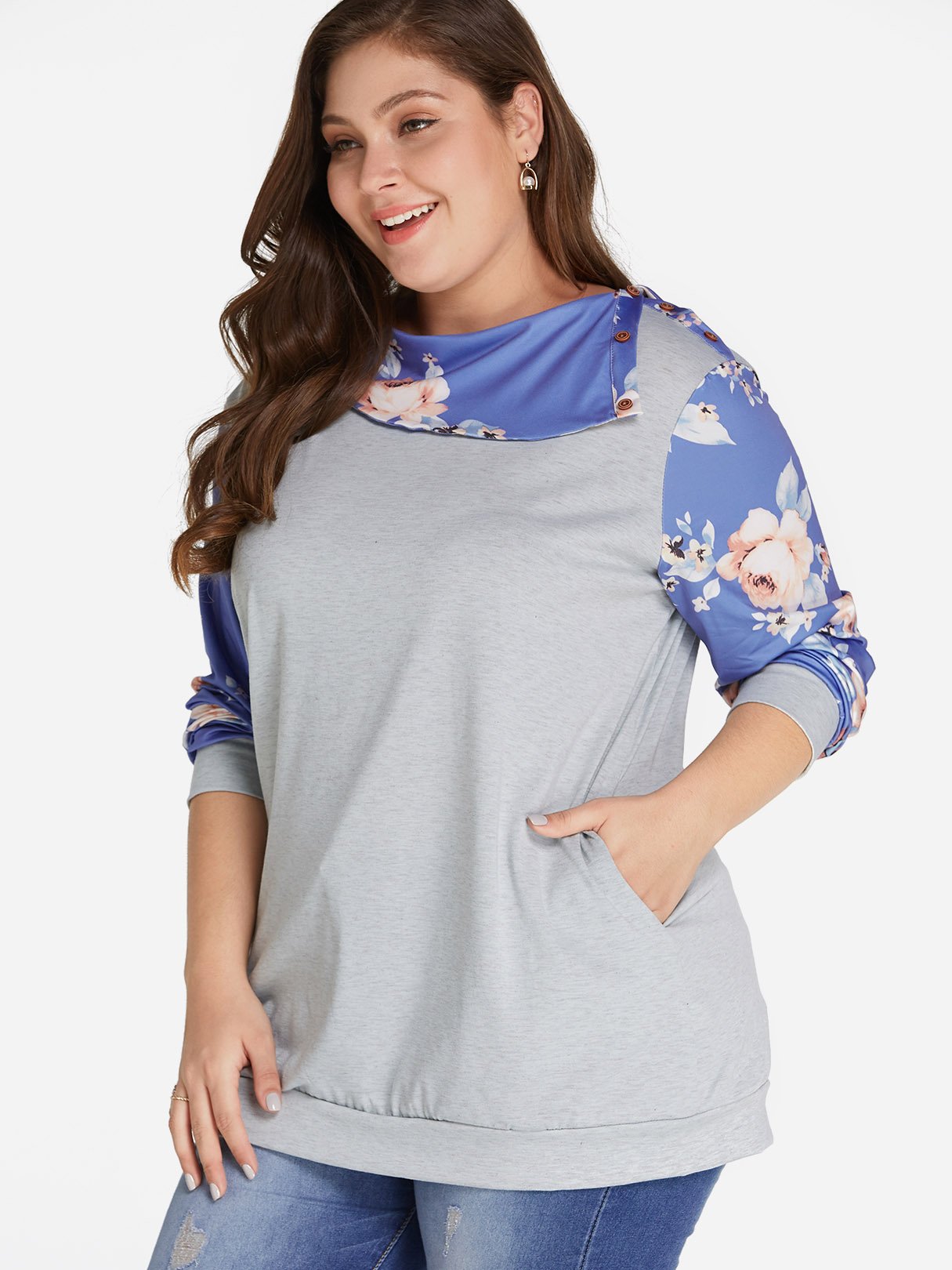 ODM Ladies Long Sleeve Plus Size Tops