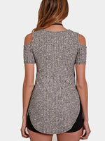 NEW FEELING Womens Gray T-Shirts
