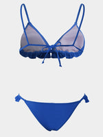 NEW FEELING Womens Blue Bikinis