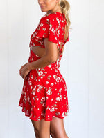 OEM Ladies Red Casual Dresses