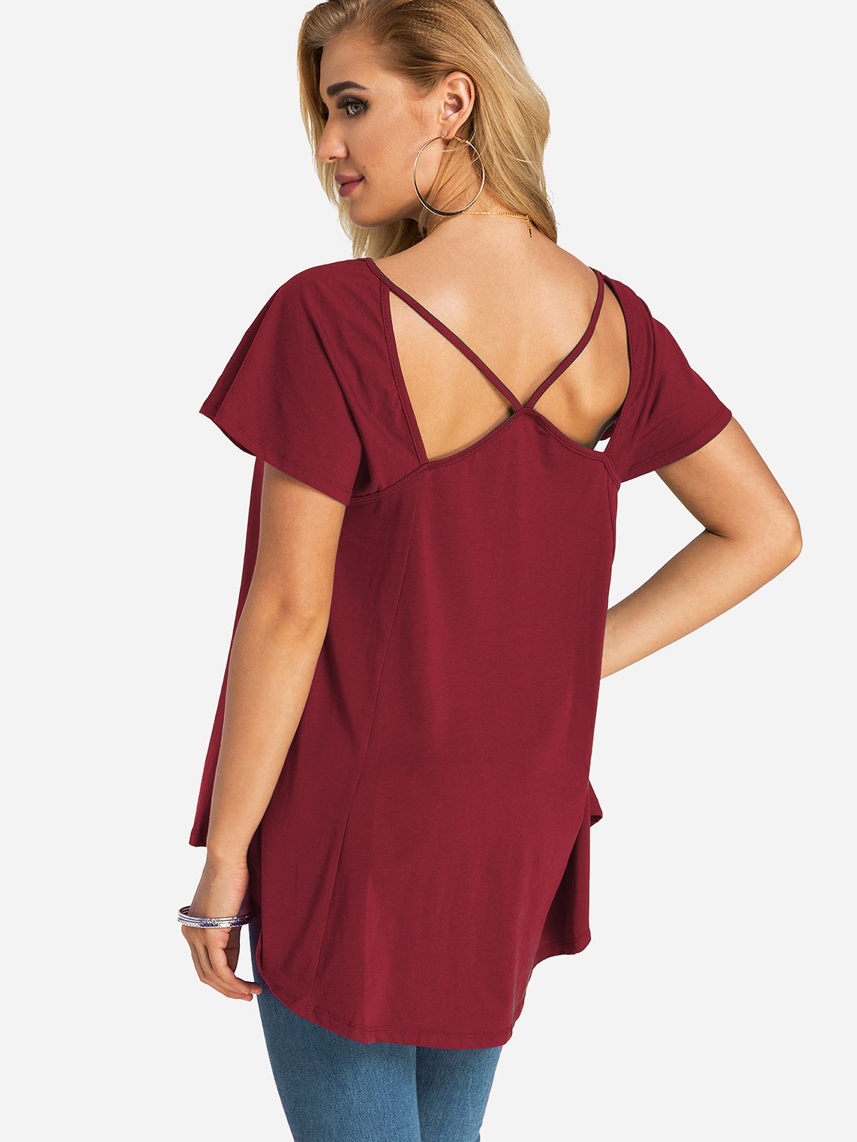 Womens Short Sleeve Top