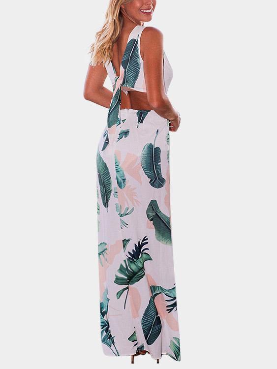 Custom Ladies V-Neck Maxi Dresses