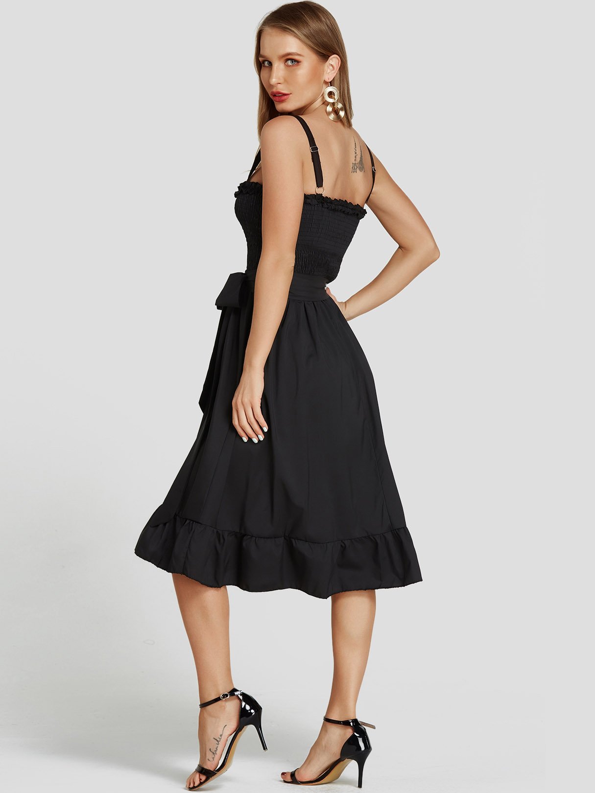 NEW FEELING Womens Black Mini Dresses