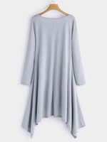 NEW FEELING Womens Grey Casual Dresses