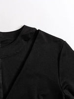 OEM ODM Black Fitted Bodycon Dress