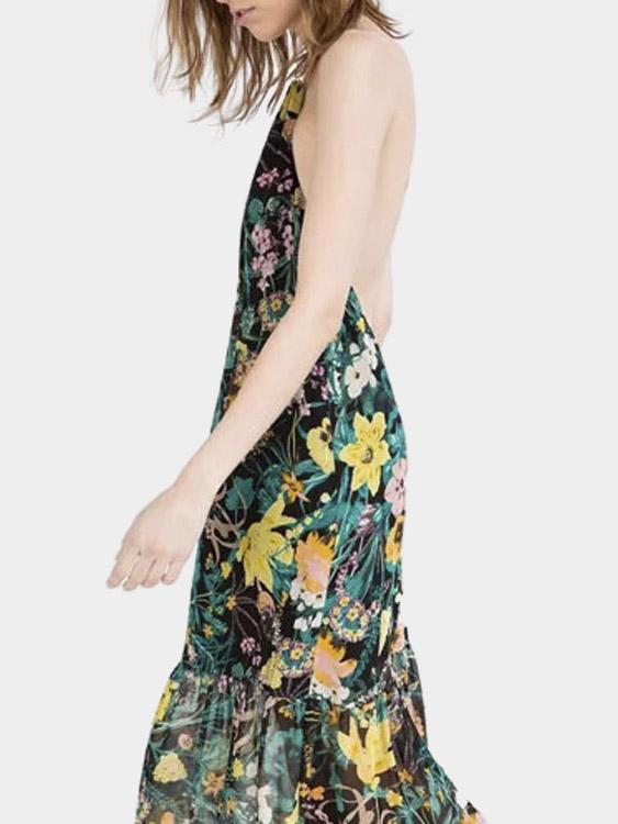 NEW FEELING Womens Floral Maxi Dresses