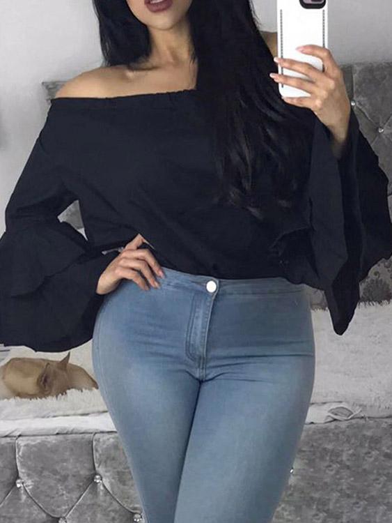 OEM Ladies Black Blouses
