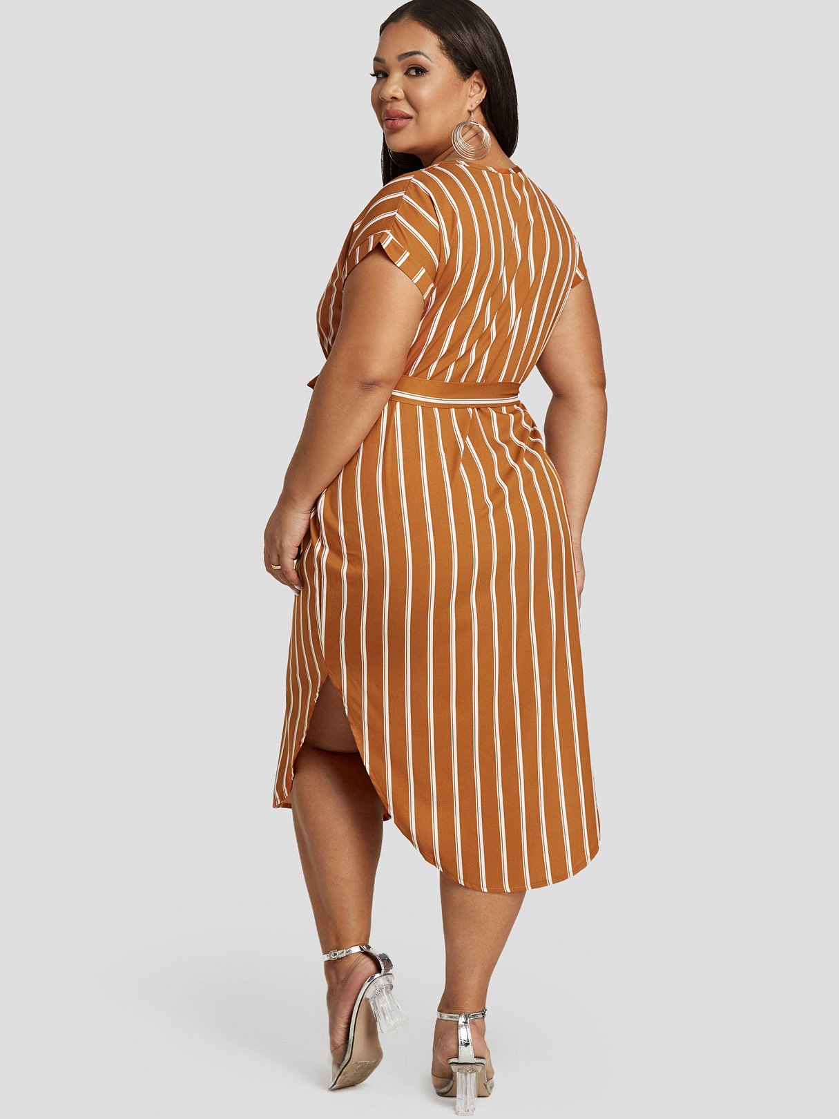 ODM Ladies Short Sleeve Plus Size Dress