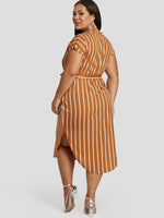 ODM Ladies Short Sleeve Plus Size Dress